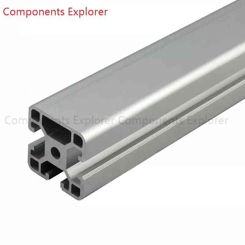 Vilkårlig skæring 1000mm 4040 en kant aluminium ekstruderingsprofil, sølvfarvet. -