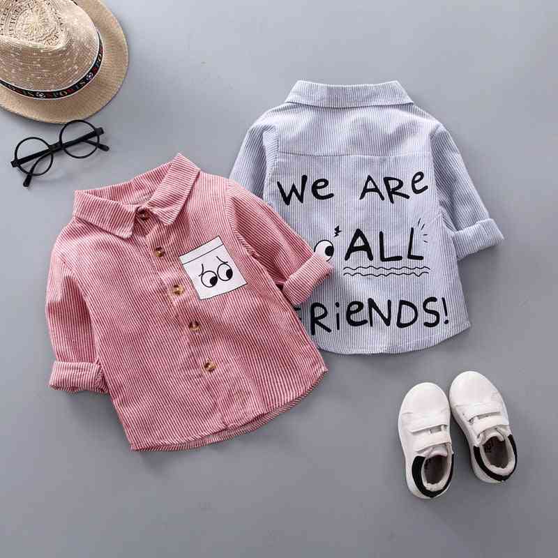 Stripe Shirt Clothes, Baby Spring Thin Infant Boy Long Sleeve Tees Tops Cotton