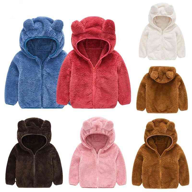 Höstjackor för tjejer, barn ytterkläder tecknade björnrockar för barn, kläder barn hoodies jacka
