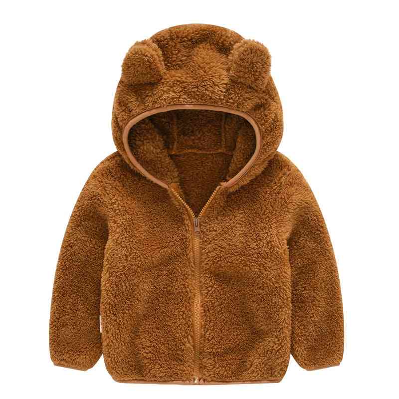 Kreslený tvar medveďa, teplé bundy s kapucňou pre deti