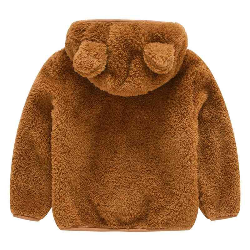 Kreslený tvar medveďa, teplé bundy s kapucňou pre deti