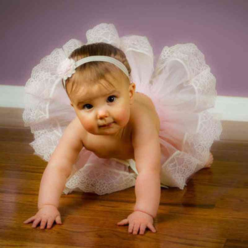 Ribbon Ruffle Mini Layers Ball Gown / Skirt For Baby Girl