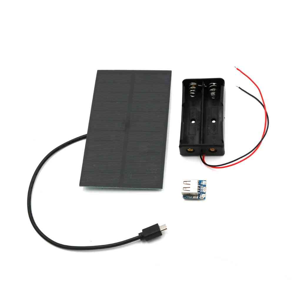 DIY Solarpanel Power Bank Batteriekasten 3,7 V bis 5 V Micro USB 2a Boost Mobile 18650 Lithium Batterieladegerät Platine