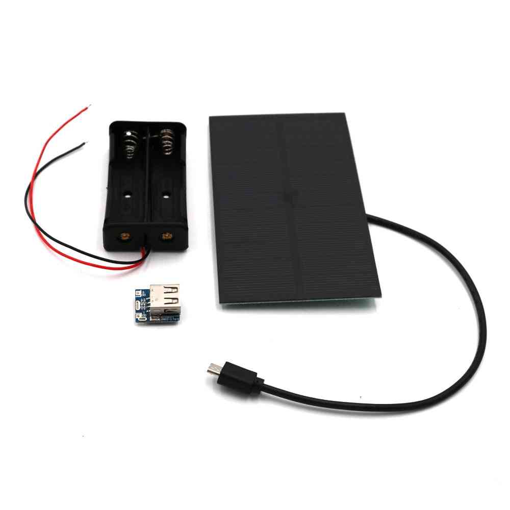 DIY Solarpanel Power Bank Batteriekasten 3,7 V bis 5 V Micro USB 2a Boost Mobile 18650 Lithium Batterieladegerät Platine