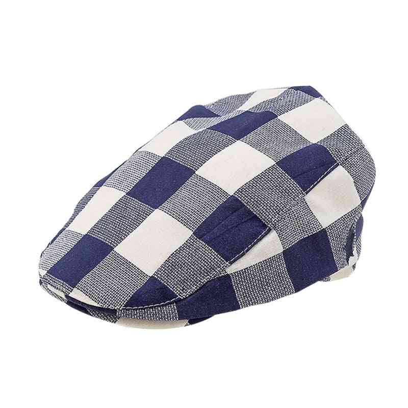Baby Cotton Linen Handsome Cap, Beret Elastic Kids Hat
