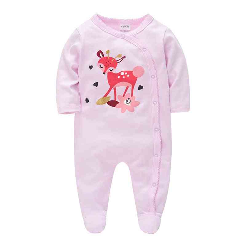 Otroška srčkana pižama jelenov, oblačila iz bombažnega kombinezona