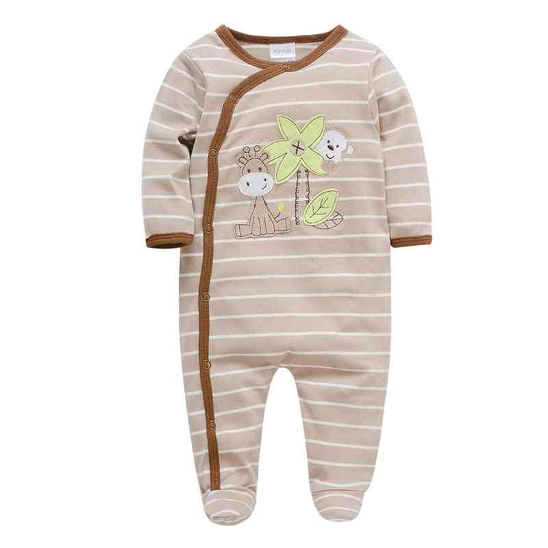 Nya babyflickor söta hjortpyjamas, bomullsdräktkläder - samma bild1 / 3m