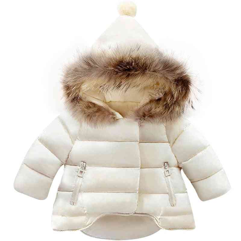 Zimné dievčatko / bundy, kabát snehového oblečenia, teplé zamatové vrchné oblečenie