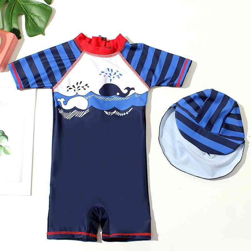 Summer Baby Swim Suit With Cap, Swimming Clothes