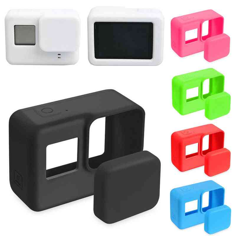 Protective Silicone Case Skinand Lens Cap For Go Pro Action Camera