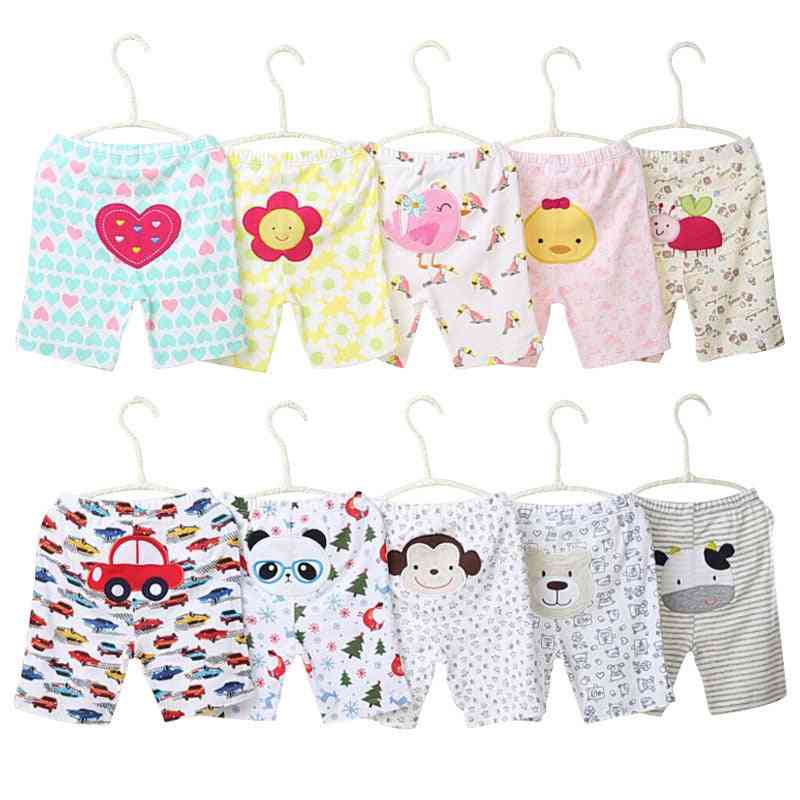 Pantalones cortos de algodón con estampado de dibujos animados en color aleatorio para bebé niña verano pantalones unisex para niños pequeños bragas recién nacidas