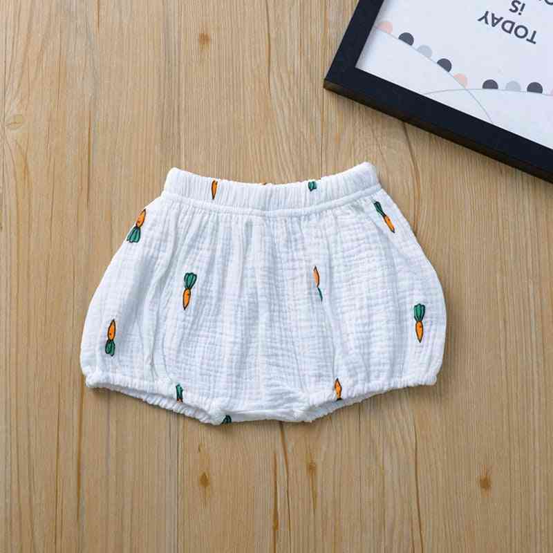 Baby piger drenge shorts nyfødte fold blomstrer piger mønster trekant shorts toddler bukser pp tøj