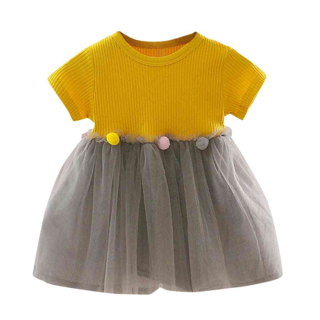 Patchwork Tulle Casual Clothes Princess Dresses