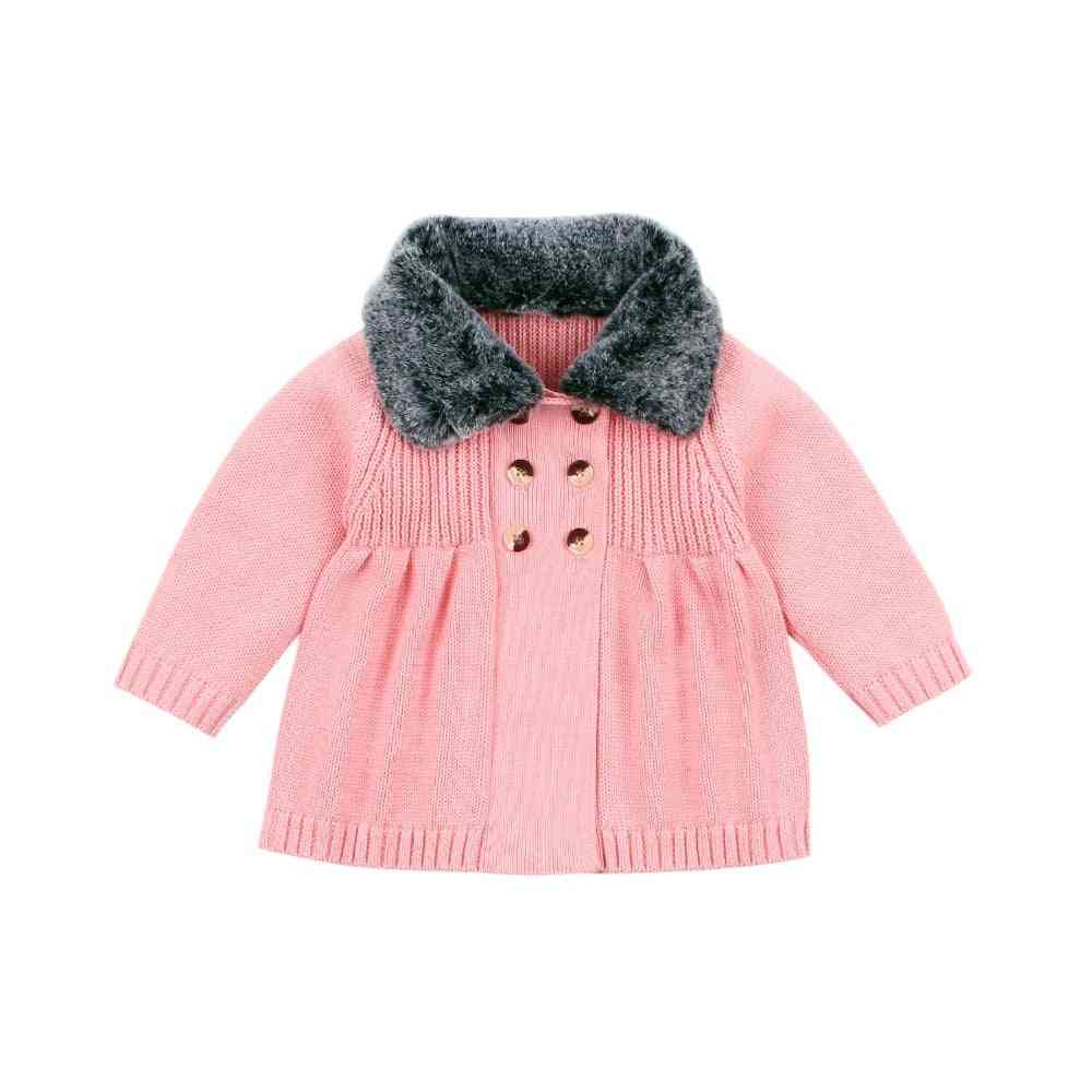 Zimní dětské svetry, kabát s dlouhým rukávem, teplá podzimní bunda z fleecového svrchního oblečení