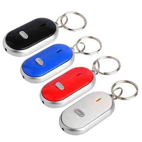 Anti-lost Led Key Finder Find Locator Keychain, Whistle Beep Sound Control Torch