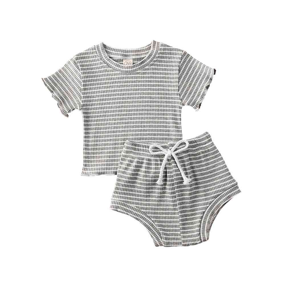 Summer Newborn Baby / Clothes, Cotton Casual Short Sleeve Tops T-shirt & Shorts