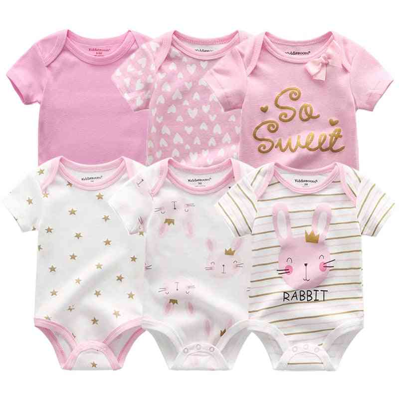 Newborn Baby / Bunny Summer Clothes, Cotton Bodysuits Short Sleeve Body Jumpsuit