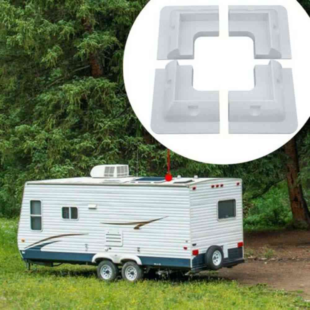 Zonnepaneel beugel montage steun abs wit voertuig garages 4 stuks voor camper -