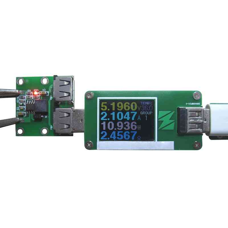 Batterieladegerät DIY Dual-USB-Ausgang 9V 12V 24V bis 5V 3a DC-DC-Autoladegerät Buck Regler Modul
