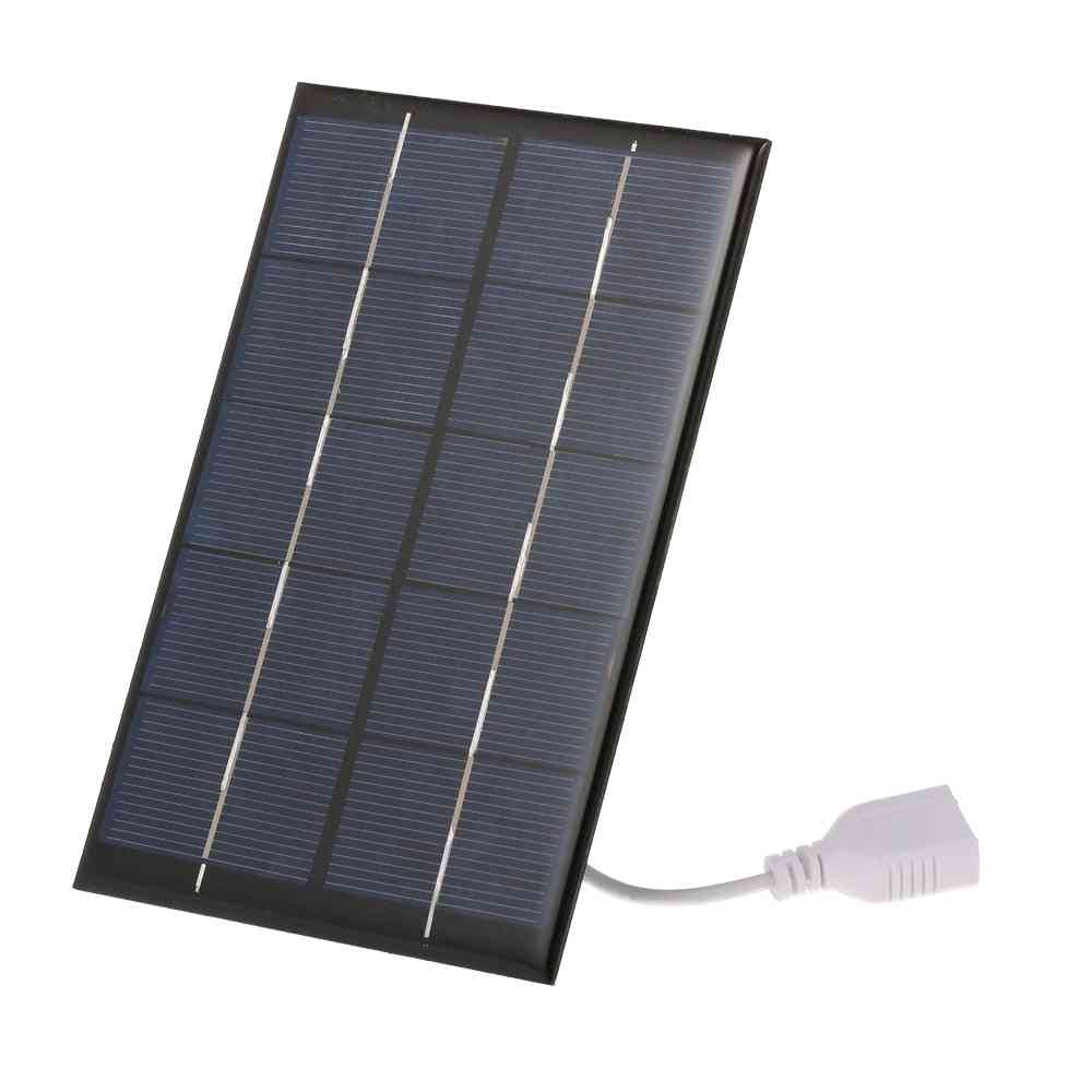 Panneau solaire usb extérieur 2.5w 5v panneau de chargeur solaire escalade chargeur rapide générateur solaire en polysilicium (5v) -