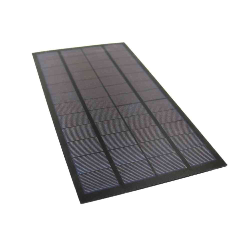 Solpanel 583ma 12v 7w polykrystallinsk silicium solceller standard epoxy diy batteriladning
