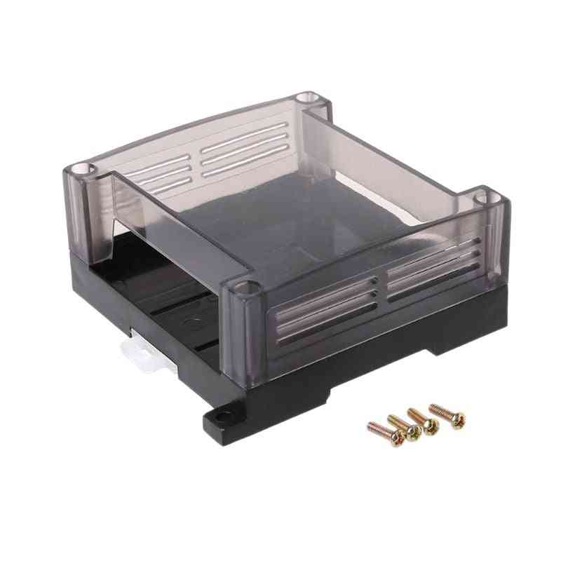 Transparent plast plc industriell kontrollbox panel plc hölje fodral DIY PCB skal