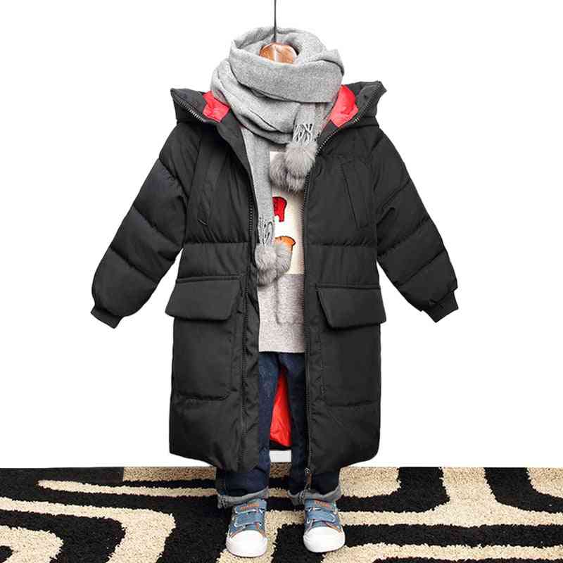 Téli álcázós kapucnis kabát fiúknak