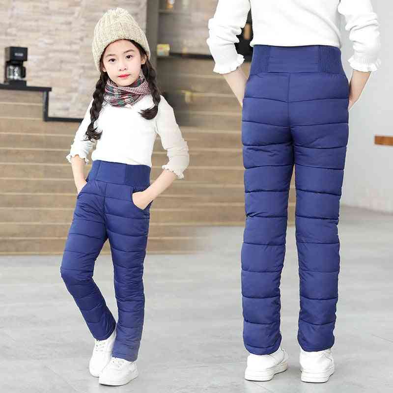 Enfant garçons / filles pantalon d'hiver - coton rembourré épais pantalon chaud pantalon de ski imperméable, 9/10/12 ans leggings taille haute bébé