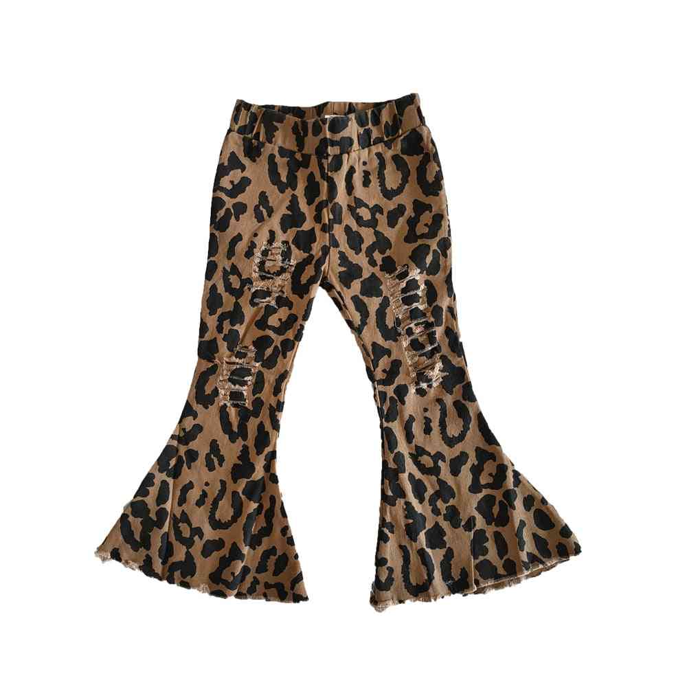 Girl Fashion Fall Bell, Leopard Print Pants