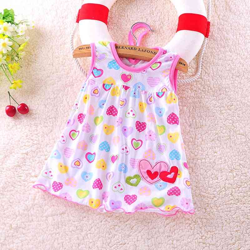 ärmellose A-Linie Kleider Freizeitkleidung Mini Prinzessin süßes Kleid Baumwolle Baby 0-24 Monate Mädchen