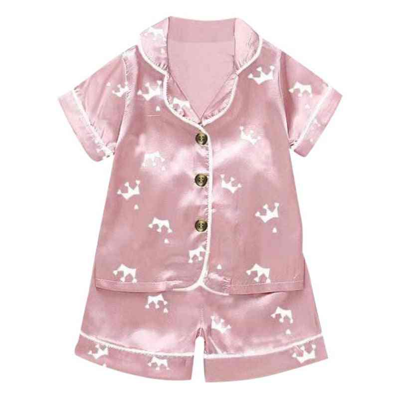 Baby Pajama Sets, / Cartoon Bear Print Outfits