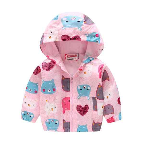 Spring & Autumn Casual Jackets, Outerwear Fashion Printing Windbreaker, Clothing Cute Coat