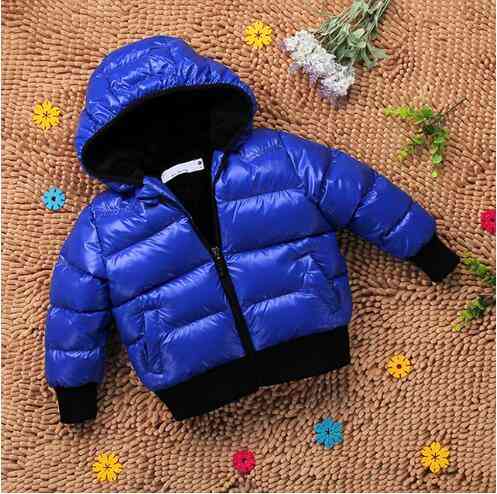 Casaco de algodão para bebê - parka para meninos / meninas acolchoados de algodão para bebê, casaco infantil de inverno grosso
