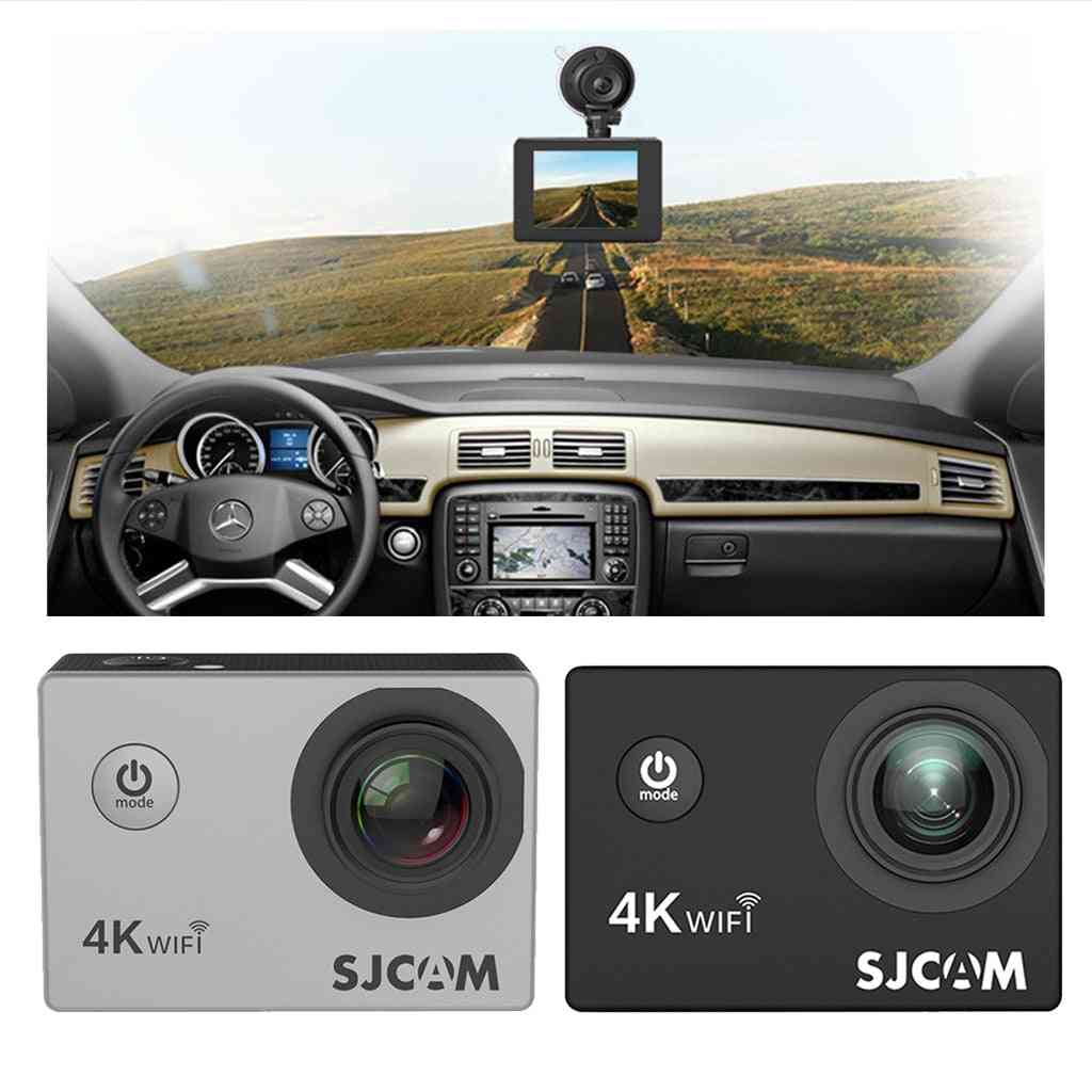 Action-Kamera, Full-HD-Allwinner 4k 30fps WiFi 2.0 'Bildschirm Mini-Helmkamera, Autokamera, wasserdichte Sportkamera