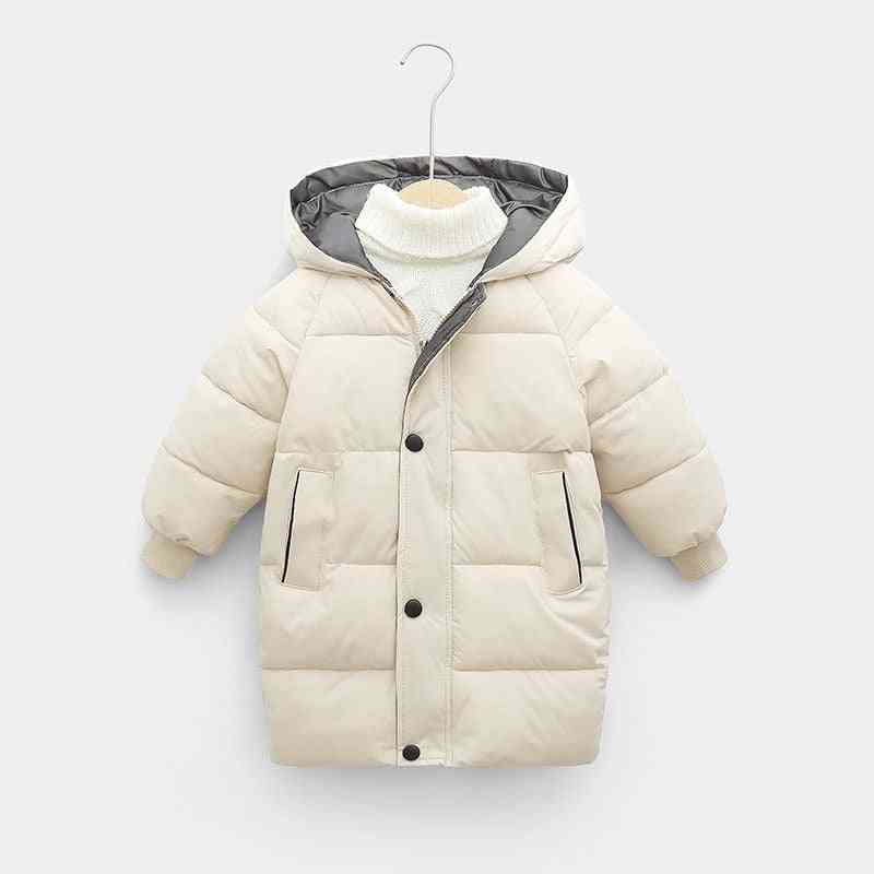 зимна тийнейджърска бебешка памучна подложка - удебелете топли дълги якета