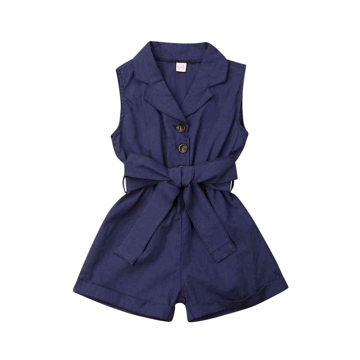 Summer Baby Kids Clothes, Bow-tie Waist Romper/ Bodysuit/jumpsuit Outfits Shorts