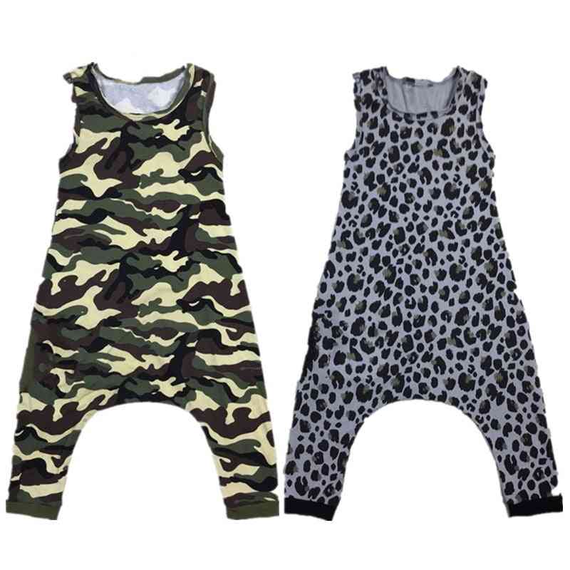 Baby Rompers, Leopard Camouflage Short, Jumpsuit