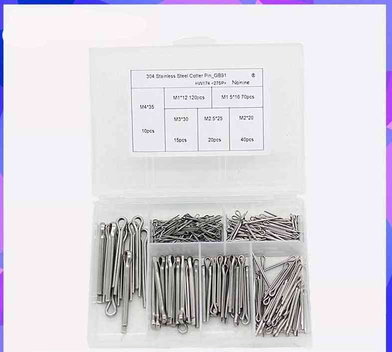 304 Stainless Steel Cotter Pins-fastener Assortment Kit