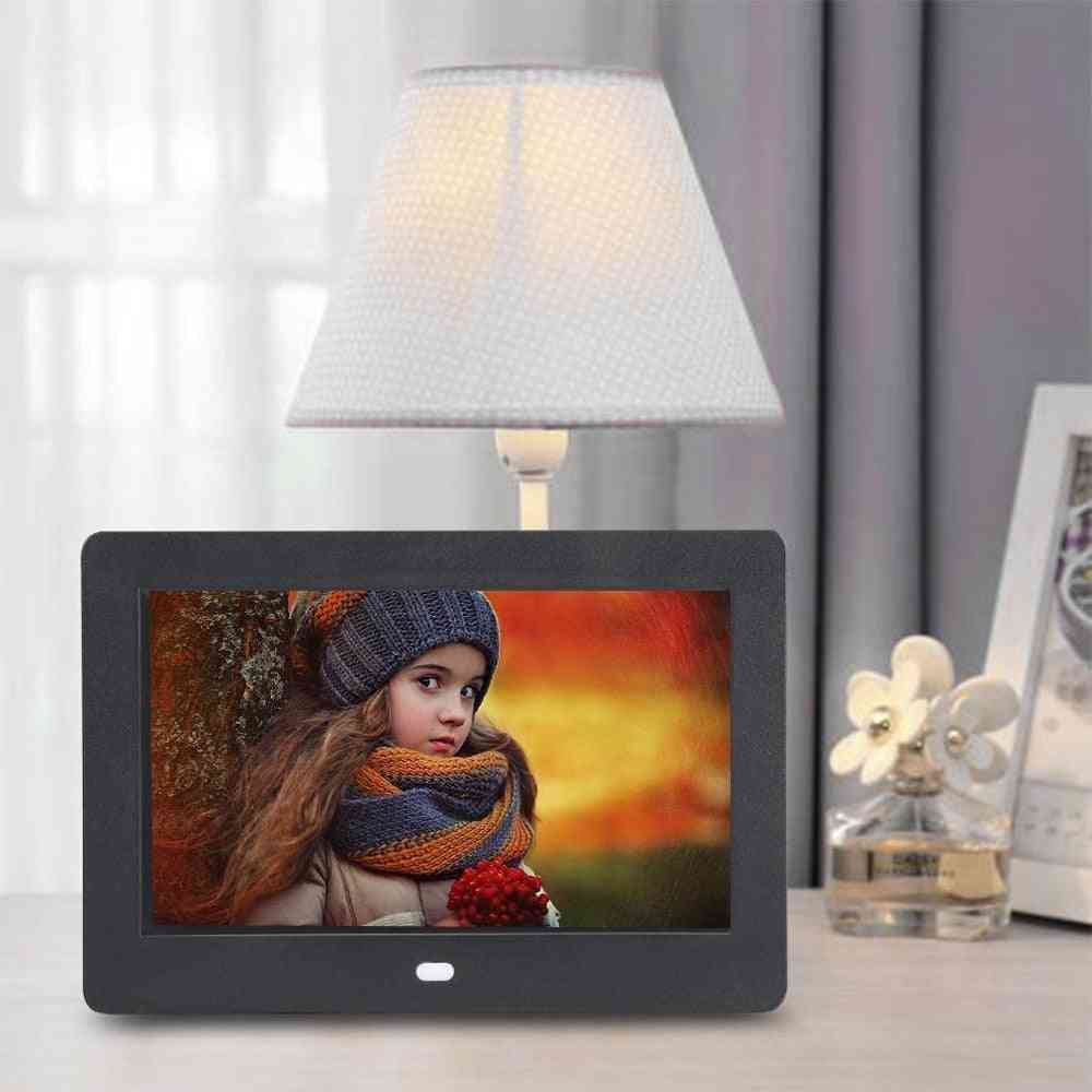7 Inch Digital Photo Frame With Led Backlight (800x480 Display Resolution)