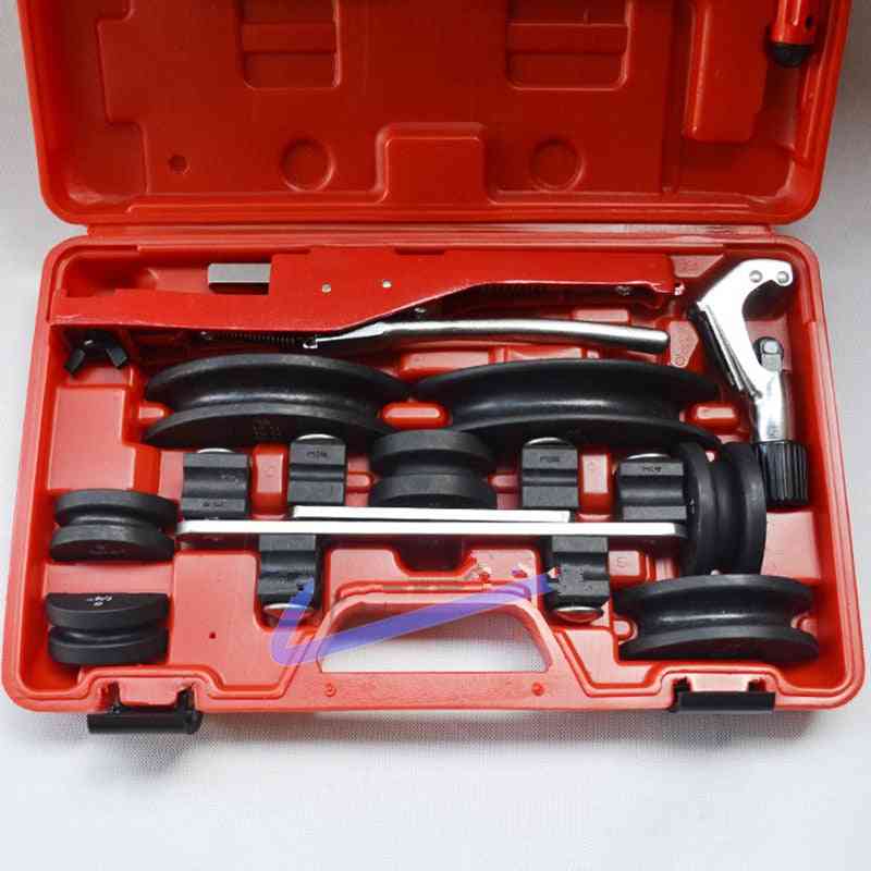 90 Degree Multi Tube Bending Tool Kit, Ct-999 Brass Pipe Bender Refrigeration Repair Tools With Cutter