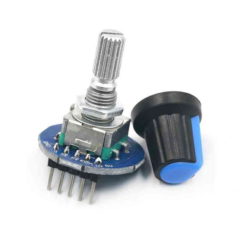 Ec11 Drehgebermodul für Arduino Brick Sensor, runde Audio-Drehscheibe, Potentiometer-Knopfkappe