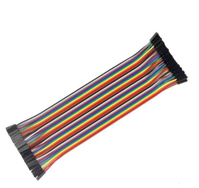 ženský / ženský farebný prepojovací kábel pre arduino