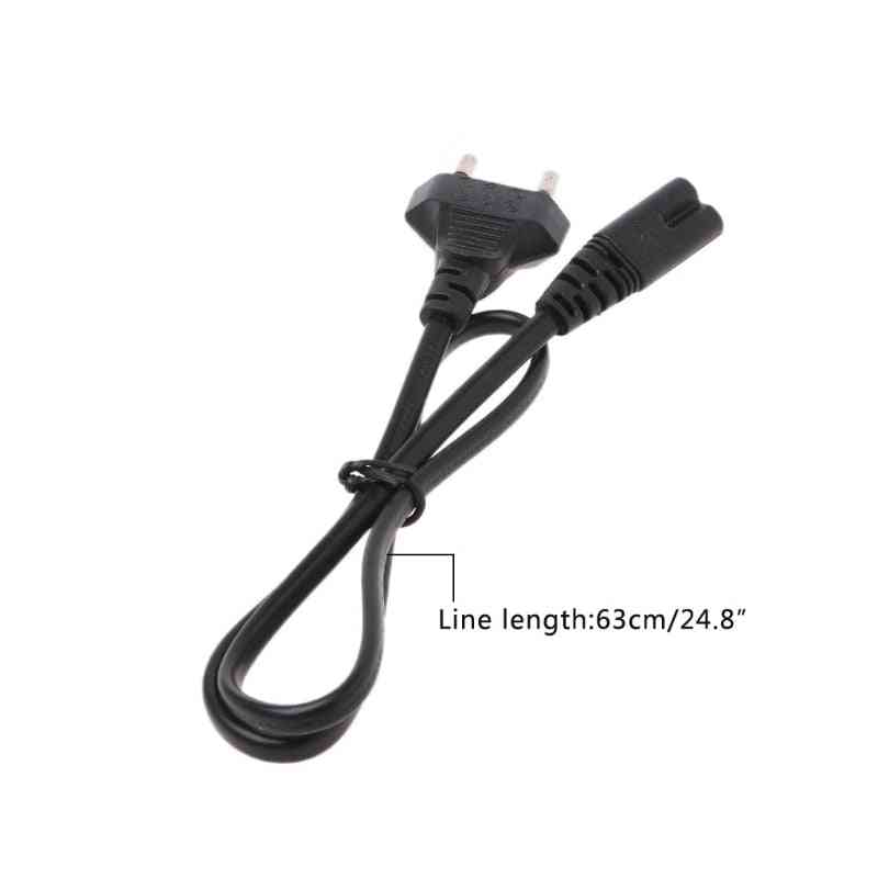 2  Pin Eu Power Supply Cable Cord For Desktop/laptop