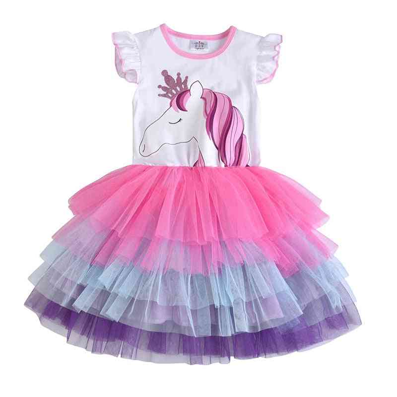 Unicorn Tutu Sequined Dress For Gril