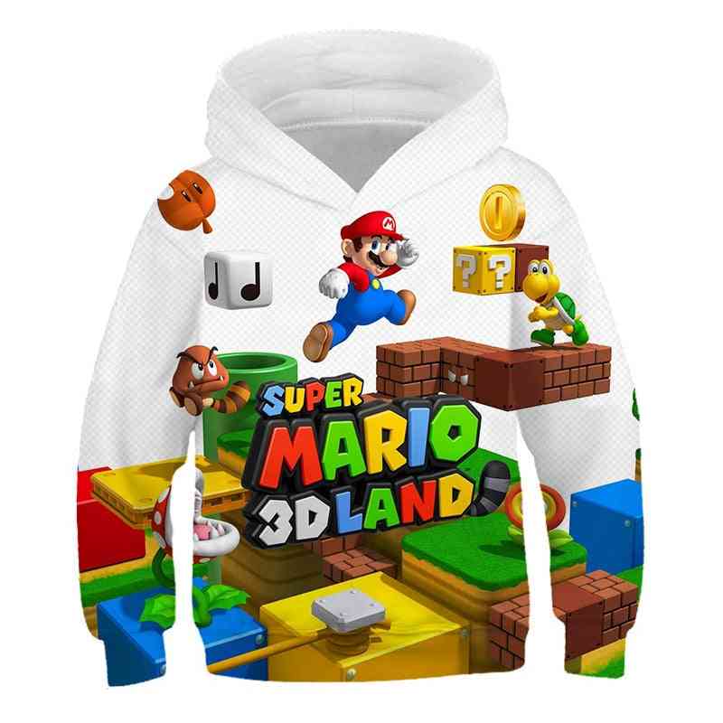 3d Print Super Mario Hoodie For Kids