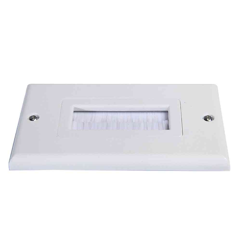 White Brush Wall Plate For Pre Made Leads