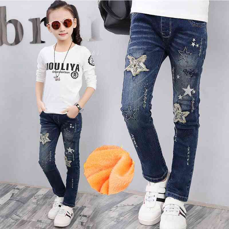 Winter Ripped, Printed Casual Jeans