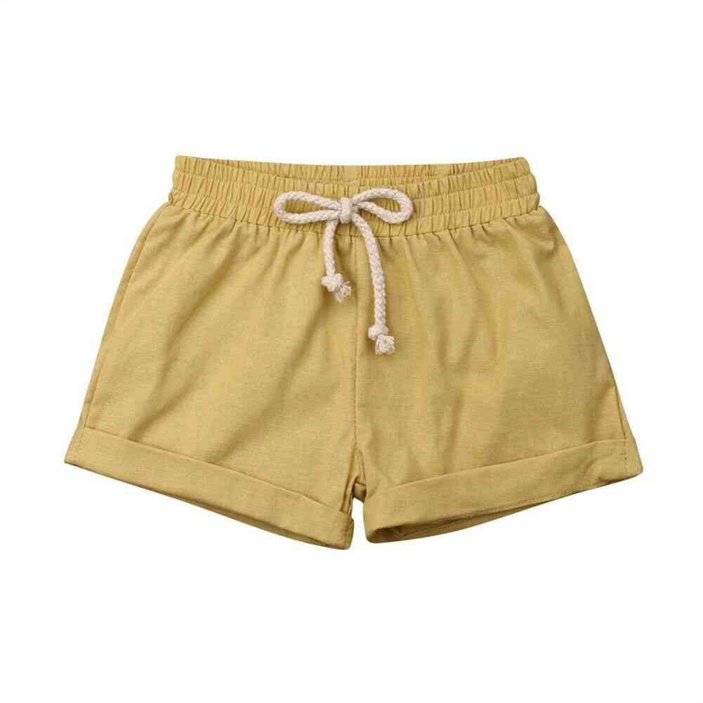 Infant Kids Harem Pants- Cotton & Linen Shorts
