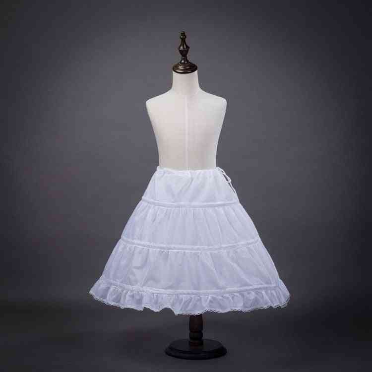 Detská biela baletná sukňa, tylový volánik krátky - svadobné svadobné spodničky