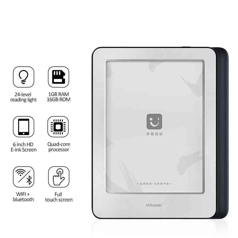Ebook-reader 1GB + 16GB android hd 6-inch wifi bluetooth elektronische inktscherm tablet, elektronisch papier e-book -
